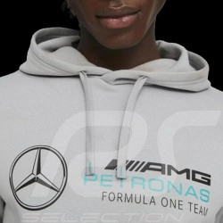 Sweatshirt Mercedes AMG F1 Team Petronas à capuche Puma Gris 621159-02 - Homme