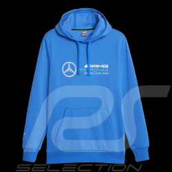 Mercedes AMG hooded sweatshirt F1 Team Petronas Puma Ultra blue 621159-08 - men