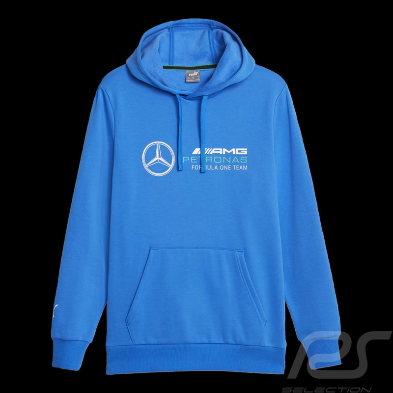 Sweatshirt Mercedes AMG F1 Team Petronas à capuche Puma Bleu Ultra 621159-08 - Homme