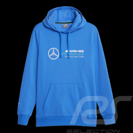 Mercedes AMG hooded sweatshirt F1 Team Petronas Puma Ultra blue 621159-08 - men