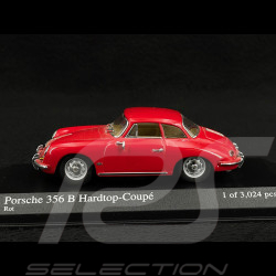 Porsche 356 B Hardtop-Coupé 1961 rot 1/43 Minichamps 400064320