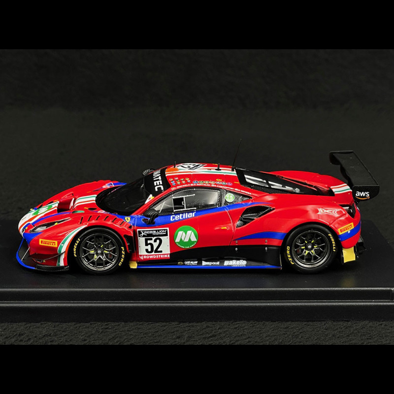 Miniature 1:43 Looksmart Ferrari 488 GT3 Evo #52 – Vainqueur Pro-Am Cup 24H Spa 2022
