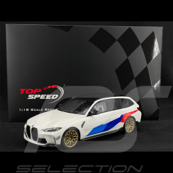 BMW M3 M-Performance Touring SW 2021 Blanc / Bleu / Rouge 1/18 Top Speed TS0490