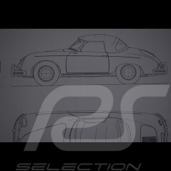 Reproduction Blueprint  Porsche 356 A 1958