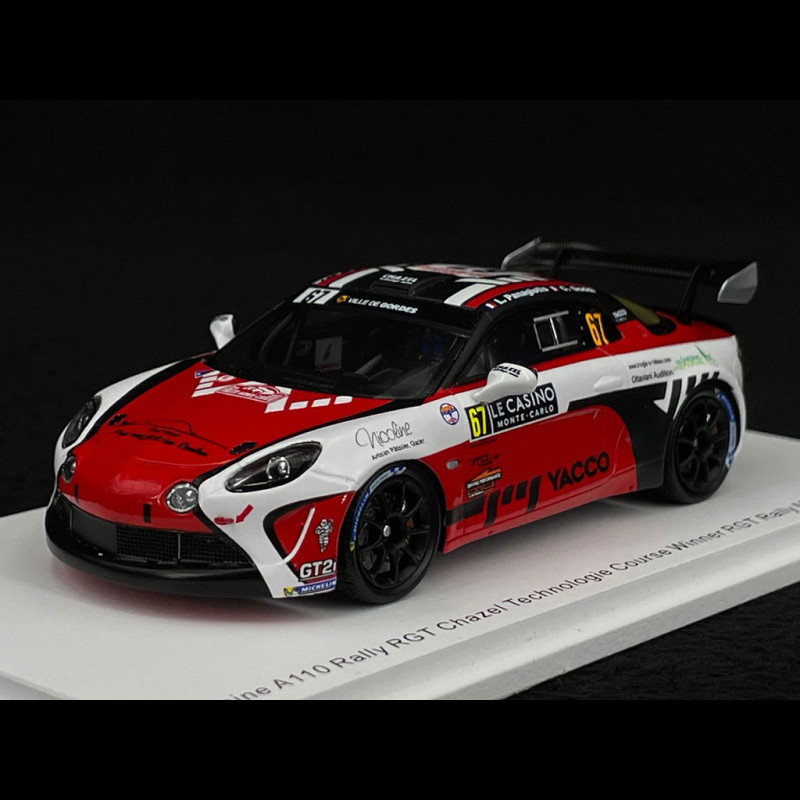 Décalcomanies Alpine A110 RGT Rallye Du Mont Blanc 2020 - échelle 1/18, Ref 2329
