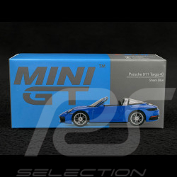 Porsche 911 Targa 4S Cabriolet Type 992 2020 Bleu Requin 1/64 Mini GT MGT00610-L