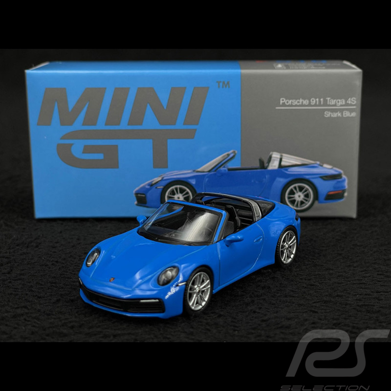 Porsche 911 Targa 4S Cabriolet Type 992 2020 Sharkblau 1/64 Mini GT MGT00610-L