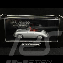 Porsche 356 A Cabriolet Stuttgart 1954 gris argent 1/43 Minichamps 400065030