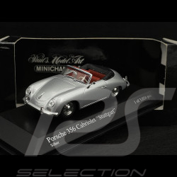 Porsche 356 A Cabriolet Stuttgart 1954 silver grey 1/43 Minichamps 400065030