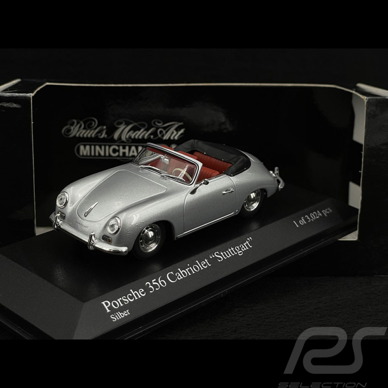Porsche 356 A Cabriolet Stuttgart 1954 silbergrau 1/43 Minichamps 400065030