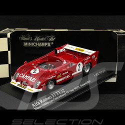 Alfa Romeo 33 TT 12 n° 2 Vainqueur 1000Km Spa-Francorchamps 1975 1/43 Minichamps 400751202