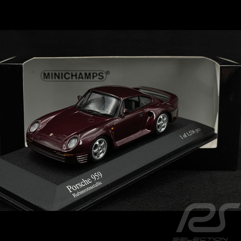 Porsche 959 1987 Metallic Rot 1/43 Minichamps 400062525