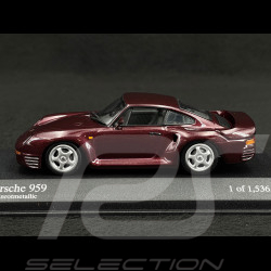Porsche 959 1987 Metallic Rot 1/43 Minichamps 400062525