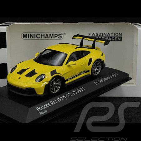 Porsche 911 GT3 RS Type 992 2023 Jaune Racing 1/43 Minichamps