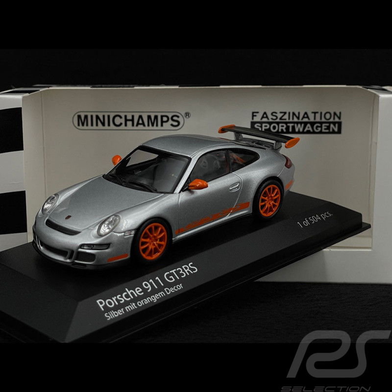 Porsche 911 GT3 RS Type 997 2006 Silber 1/43 Minichamps 403066013