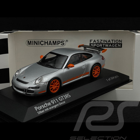 Porsche 911 GT3 RS Type 997 2006 Argent 1/43 Minichamps 403066013