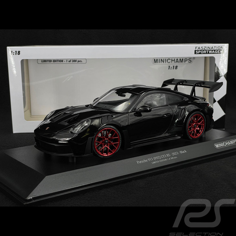Porsche 911 GT3 RS Type 992 2023 Noir 1/18 Minichamps 153062240