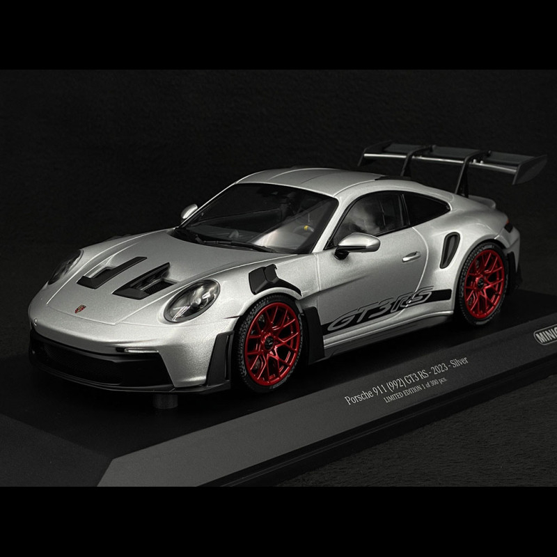 Porsche 911 GT3 RS Type 992 2023 Gris Glacé / Bandes Rouge Pyro 1