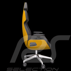 Fauteuil de bureau / Fauteuil gaming Design by Studio F.A. Porsche Cuir / Aluminium Jaune ARGENT E700