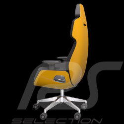 Fauteuil de bureau / Fauteuil gaming Design by Studio F.A. Porsche Cuir / Aluminium Jaune ARGENT E700