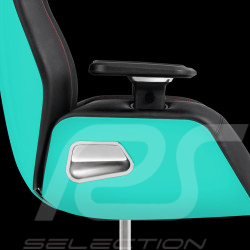 Fauteuil de bureau / Fauteuil gaming Design by Studio F.A. Porsche Cuir / Aluminium Turquoise ARGENT E700