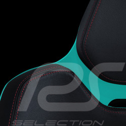 Office Chair / Gaming Chair Design by Studio F.A. Porsche Leather / Aluminum Turquoise ARGENT E700