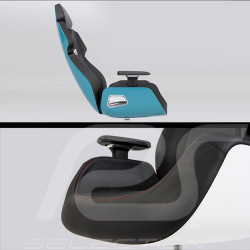 Office Chair / Gaming Chair Design by Studio F.A. Porsche Leather / Aluminum Turquoise ARGENT E700