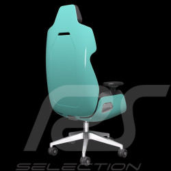 Fauteuil de bureau / Fauteuil gaming Design by Studio F.A. Porsche Cuir / Aluminium Turquoise ARGENT E700