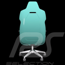 Fauteuil de bureau / Fauteuil gaming Design by Studio F.A. Porsche Cuir / Aluminium Turquoise ARGENT E700