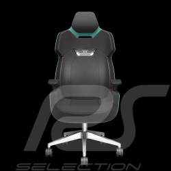 Fauteuil de bureau / Fauteuil gaming Design by Studio F.A. Porsche Cuir / Aluminium Turquoise ARGENT E700