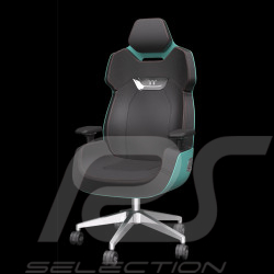 Bürostuhl / Gaming-Stuhl Design by Studio F.A. Porsche Leder / Aluminium Türkis ARGENT E700