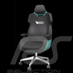 Fauteuil de bureau / Fauteuil gaming Design by Studio F.A. Porsche Cuir / Aluminium Turquoise ARGENT E700