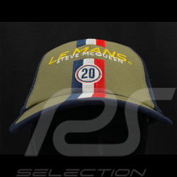 Steve McQueen Hat Le Mans - Kaki Green / Dark Blue SQ241KS624-324