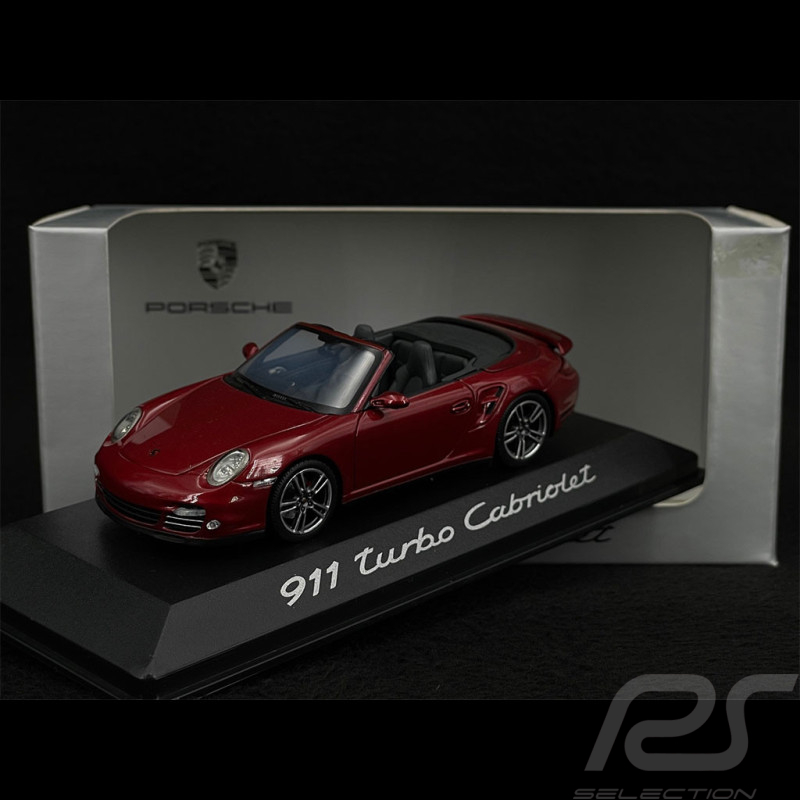 Porsche 911 Turbo Cabriolet Type 997 2010 Ruby Red 1/43 Minichamps WAP0200130A