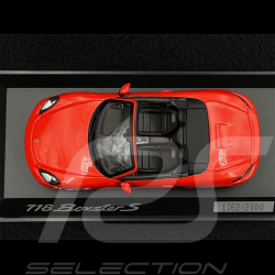 Porsche 718 Boxster S Type 982 2016 Orange Fusion 1/43 Minichamps WAP0202050G