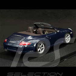 Porsche 911 Carrera 4 Cabriolet Type 997 2005 Bleu Foncé 1/43 Minichamps WAP02015216