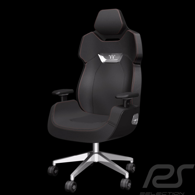 Bürostuhl / Gaming-Stuhl Design by Studio F.A. Porsche Leder / Aluminium Schwarz ARGENT E700