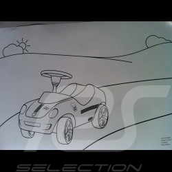 Affiche original Porsche RSR enfant 
