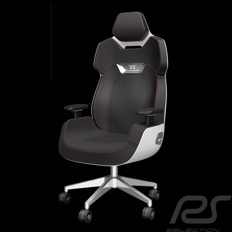 Office Chair / Gaming Chair Design by Studio F.A. Porsche Leather / Aluminum Icy white ARGENT E700