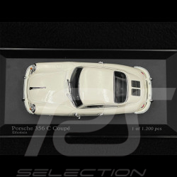 Porsche 356 C Coupé 1965 Ivory White 1/43 Minichamps 430062325