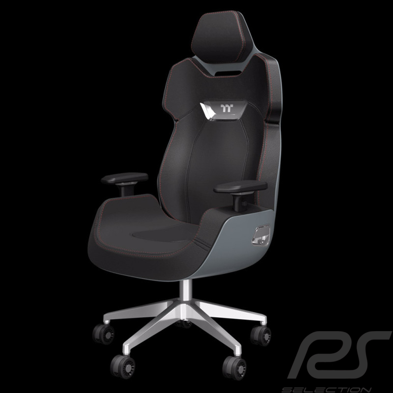 Fauteuil de bureau / Fauteuil gaming Design by Studio F.A. Porsche Cuir / Aluminium Gris perle ARGENT E700