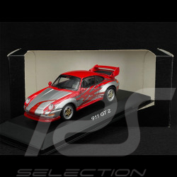 Porsche 911 GT2 Type 993 1995 Argent / Rouge 1/43 Minichamps WAP020018