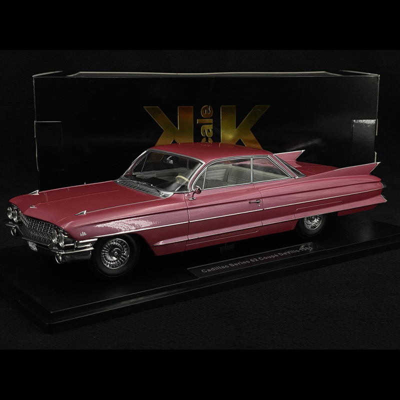 Cadillac Deville 62 Coupe 1961 Fontana Pink Metallic 1/18 KK Scale