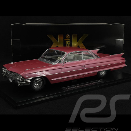 Cadillac Deville 62 Coupe 1961 Fontana Pink Metallic 1/18 KK Scale KKDC181254