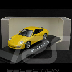Porsche 911 type 997 Carrera S Coupe jaune vitesse ph 1 2005 1/43 Minichamps WAP02011715