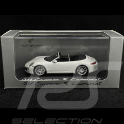 Porsche 911 type 991 Carrera S Cabriolet 2012 Carrara white  1/43 Minichamps WAP0200130C