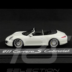 Porsche 911 type 991 Carrera S Cabriolet 2012 Carrara white  1/43 Minichamps WAP0200130C