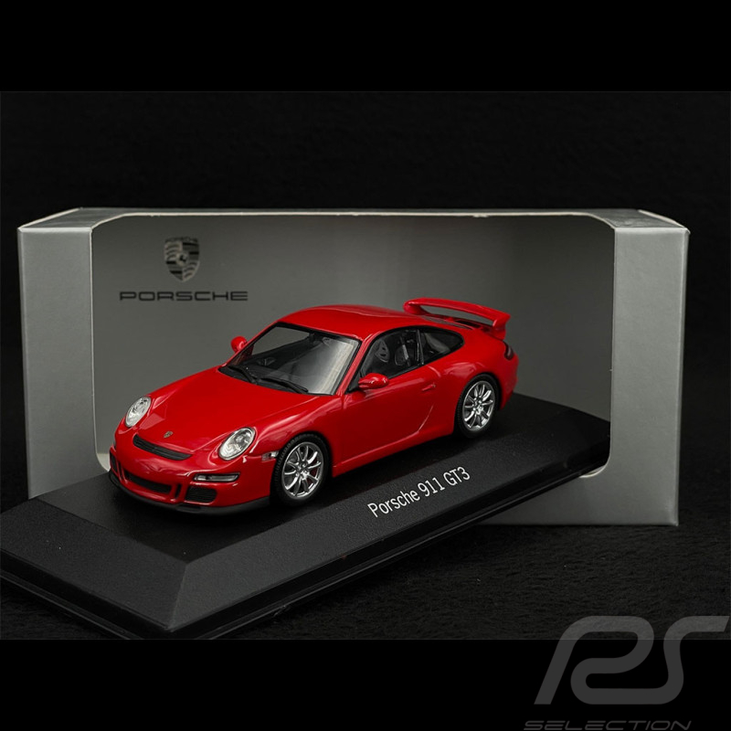 Porsche 911 GT3 Type 997 2007 Indischrot 1/43 Minichamps WAP020SET17
