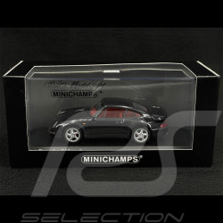 Porsche 911 Turbo Type 993 1995 Metallic Black 1/43 Minichamps 430069209