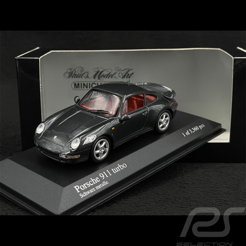 Porsche 911 Turbo Type 993 1995 Schwarz Metallic 1/43 Minichamps 430069209